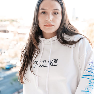 Pulse Soundwave Mystery QR Specialty Hoodie (White)